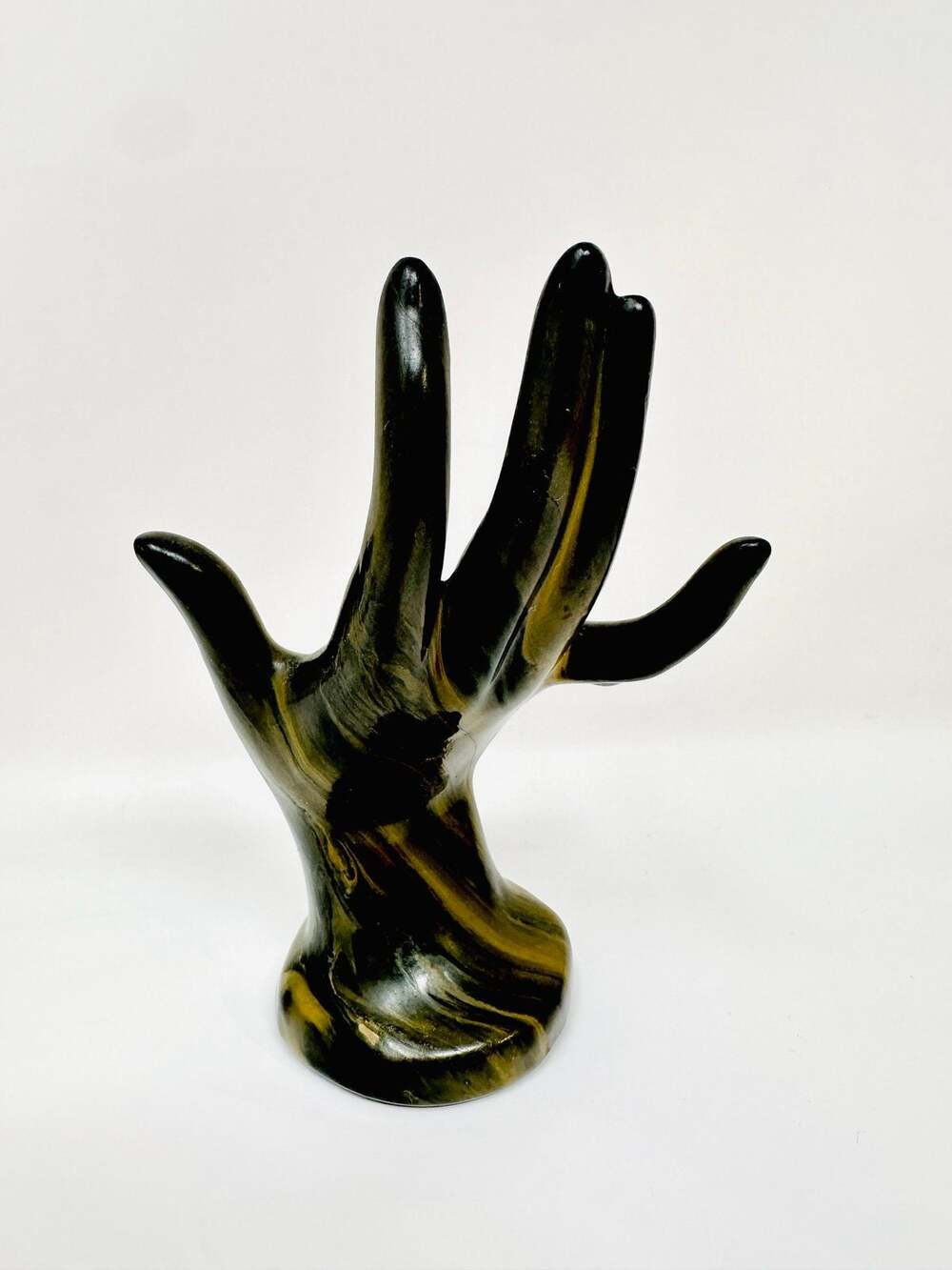 Mid-Century Modern Ceramic Model Hand for Jewelry holder storage & display MCM